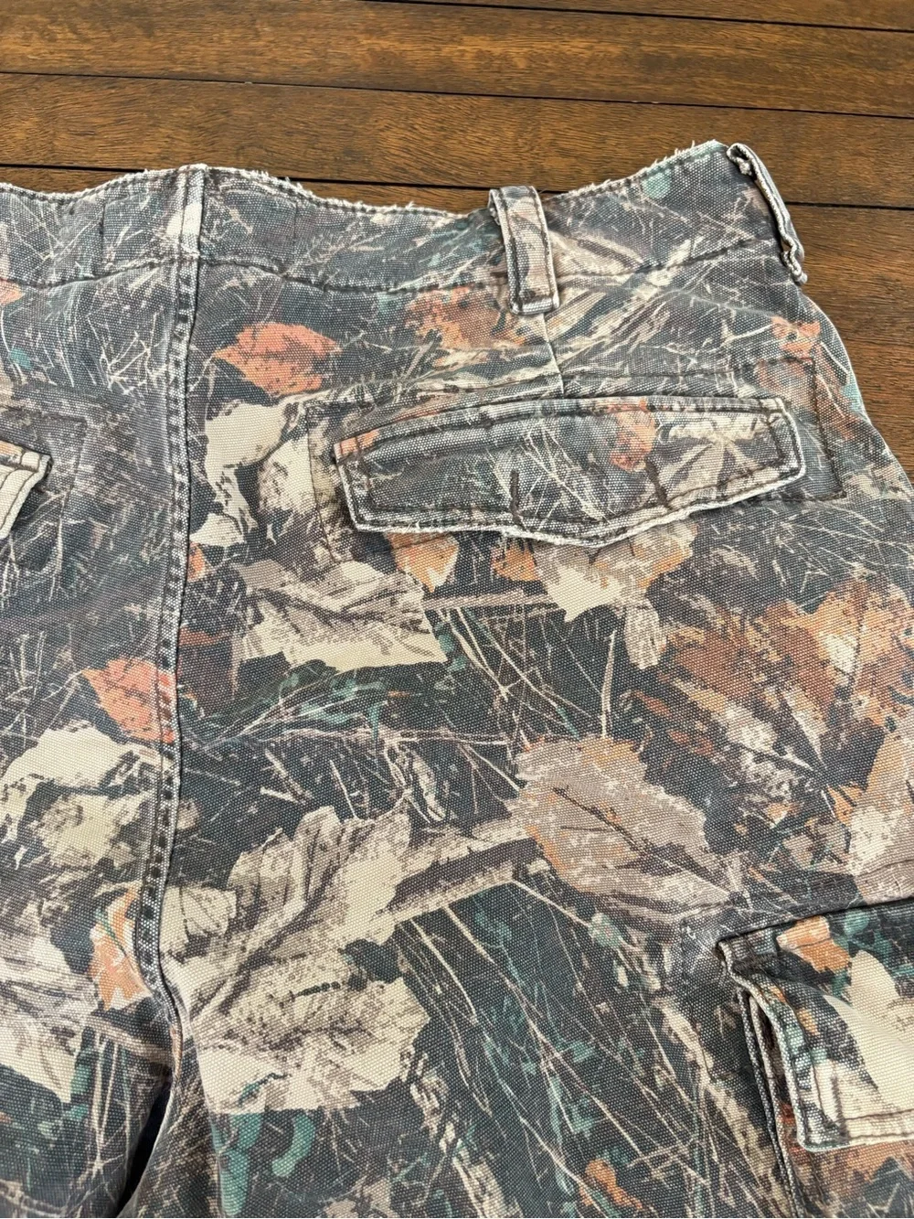 Abercrombie & Fitch Baggy Workwear Camo Carpenter Pants Men 32x28 (32x26.5) Y2K